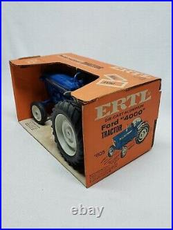 1/12 Ertl Ford 4000 Tractor In Original Box RARE! Die-cast Blueprint Replica