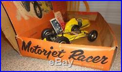 1940's OHLSSON & RICE MOTORJET RACER GAS TETHER CAR WithRARE ORIGINAL BOX & EXTRAS