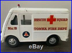 1950's Tonka RARE-ORIGINAL BOX 900-6 Fire Department 3PC SET