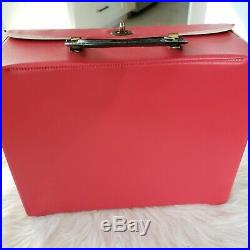 1964 Beatles Lunch Box VINYL NEMS AIR FLITE Rare Red CASE Very Scarce MINT