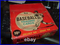 1967 Topps Gum Co. Baseball Card Empty Display Box 10 Cents Rarely Seen
