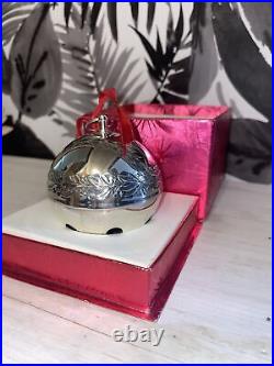 1971 Wallace Silver Plated Sleigh Bell Ornament with Original Box NO CARD RARE