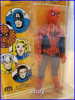 1975 Mego Spider-Man Card AFA 85 NM+ Marvelmania Vintage Super Rare High Grade
