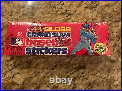 1978 Fleer Baseball Stickers Mint Wax Box Bbce Fasc Fristch Case Hyper Rare