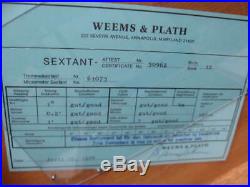1978 Weems & Plath Sextant In Original Box with Keys Beautiful Condition Rare