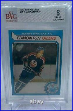 1979-80 O-Pee-Chee OPC Hockey #18 Wayne Gretzky RC Rookie BVG 8 NM-MT RARE HOT