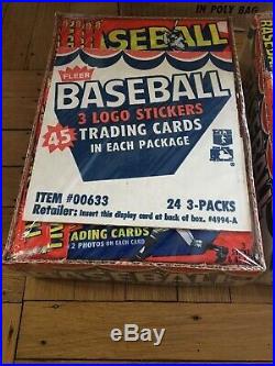 1983 Fleer Baseball Wax Rack Pack Case with 3 Sealed Boxes RARE