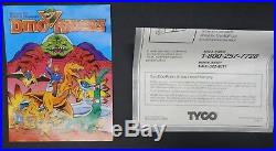 1987 vintage Tyco Dino Riders STYRACOSAURUS with figure in original BOX Rare toy