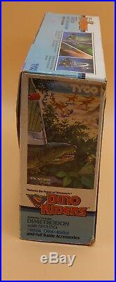 1988 vintage Tyco Dino Riders DIMETRODON with figure complete in original BOX Rare