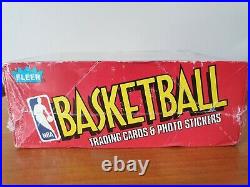 1989 FLEER BASKETBALL CARDS SEALED BOX 36 Packs NEW. NBA Jordan 4th Year RARE
