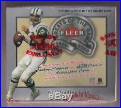 2000 Fleer Greats Of The Game Football Hobby Box Factory Sealed Rare