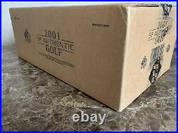 2001 SP Authentic GOLF Sealed 12 Box Hobby Case TIGER WOODS Au RC Very Rare PGA