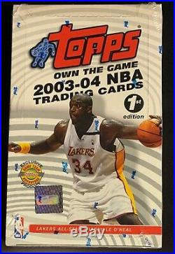 2003-04 TOPPS FIRST 1st EDITION SEALED BOX RARE Lebron James RC
