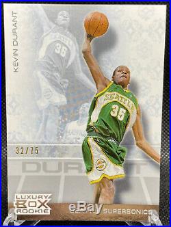 2007-08 Kevin Durant Topps Luxury Box Rookie RC #32/75 Card #75 SSP RARE