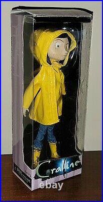 2008 Rare Original Coraline Figure 7 Neca Yellow Raincoat New In Box Laika