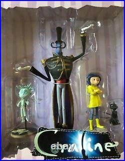 2008 Rare Original Coraline Four Figures Set Neca Brand New Box By Laika