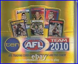 2010 Afl Teamcoach Trading Card Factory Sealed Box (36 Packs)-rare