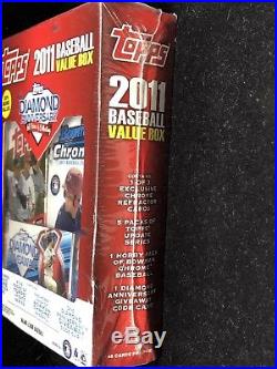 2011 Topps Baseball Value Box 5 Update Packs Mike Trout Rookie RC Christmas Rare