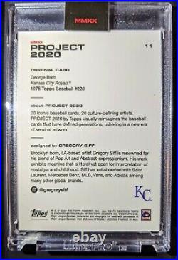 2020 Topps Project George Brett Gregory Siff Print Run 1227 with Box RARE