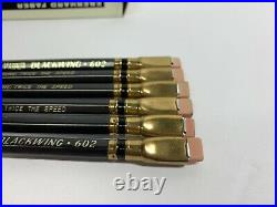 6 Vintage Eberhard Faber Blackwing 602 Pencils+ Original Box unsharpened RARE