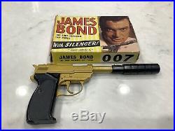 60s James Bond Lone Star Uk 100 Shot Repeater Cap Pistol Nm Original Rare Box