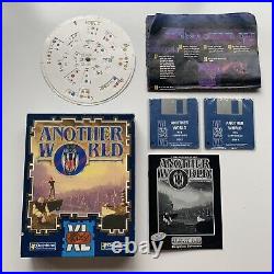 ANOTHER WORLD PC BOX ORIGINAL GAME 1993 with CODEWHEEL (RARE) COLLECTORS ITEM