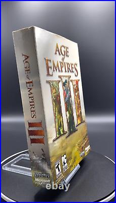 Age of Empires 3? PC CD-ROM? Microsoft 1st Print Original Box? Rare New Sealed