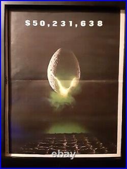 Alien Rare Original 1979 Box Office Promo Poster Ad Framed