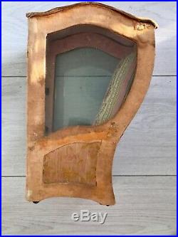 Antique 1800s French Sedan Chair Display Cabinet Doll Box RARE