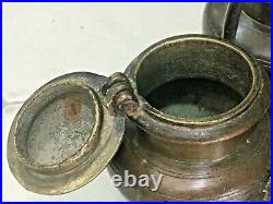 Antique Old Vintage Primitive Very Rare Handmade Brass Spice Masala Box