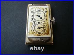 Antique Solid Gold Rare 1930 Rolex Prince Brancard 971U Original Box / Paper