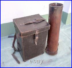 Antique Very Rare Wwii Military Trench Binoculars ´´italian Zeiss´´ Tripod Boxed