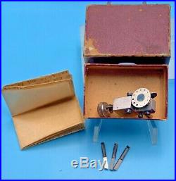 Antique Watchmakers Pivot Cutter Tool Set Complete Rare Original Box Instruction