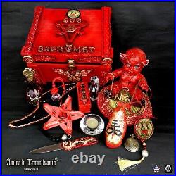 Antique doll rare ooak satan baphomet lucifer satanic box ritual newborn puppet