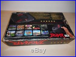 Atari Jaguar Complete System Console Boxed Original Rare Vintage Black NTSC Box