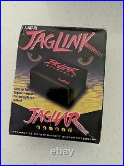 Atari Jaguar Jag Link Interface Complete In Box CIB Jaglink Authentic RARE