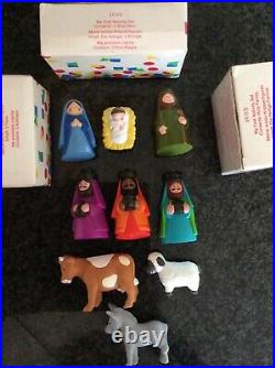 Avon 1993 My First Nativity Complete Set With Original Boxes Rare Collectable