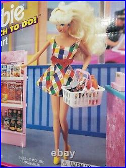 Barbie Mini Mart Set 1995 Grocery Store Toy MINIATURE GROCERIES RARE NEW IN BOX
