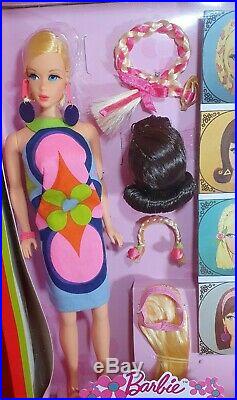Barbie Rare Hair Flair Wig 50th Anniversary Collector Gold Label Edition Doll