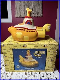 Beatles Yellow Submarine Cookie Jar Vandor 1999 RARE Original Box SHIPS FREE