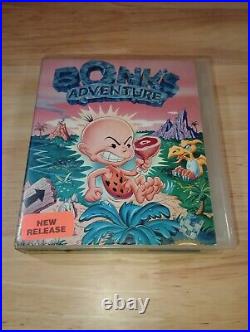 Bonk's Adventure Nintendo NES Rare Original Box Art Rental Case Only NO GAME E1