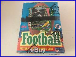 Brand New Rare Vintage 1986 Topps Football Wax Box Bbce Wrapped & Aunthenticated