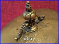 Bronze Casket PLEWKIEWICZ Warsaw Box Empire Angel Silvering Marked Rare Old 19th