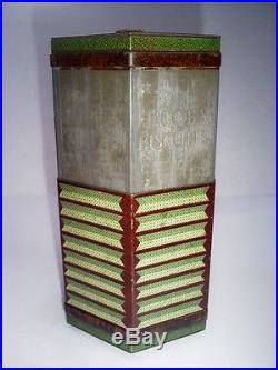 C1930 Rare Vintage Art Deco Period Jacobs Concertina/squeeze Box Biscuit Tin