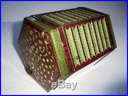 C1930 Rare Vintage Art Deco Period Jacobs Concertina/squeeze Box Biscuit Tin