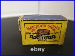 C62-RARE MATCHBOX LESNEY No11A ERF PETROL TANKER WITH ORIGINAL BOX GREEN