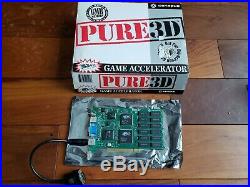 CANOPUS Pure3D 6Mb Graphics Card RARE CARD! In Original Box -VINTAGE GAMING