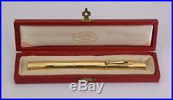 CARTIER 14 Karat Solid Gold Vintage Fountain Pen ORIGINAL BOX 1930s ULTRA RARE