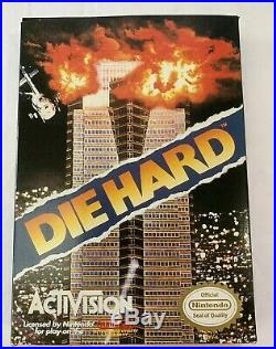CIB Die Hard for NES Original Nintendo RARE FIND! Ex Condition Box & Manual