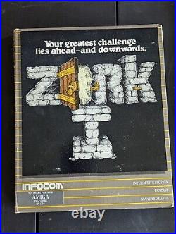 COMPLETE Commodore Amiga ZORK I Big Box Infocom 3.5 Box/Manual Original RARE 1